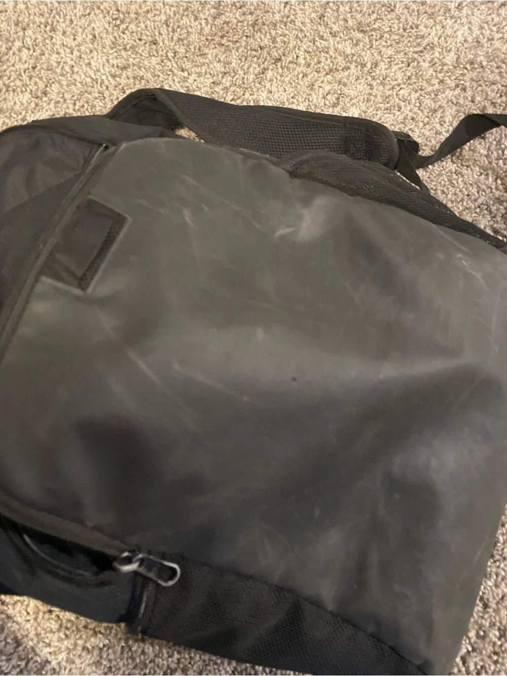 Nike Black Backpack with White Swoosh Logo